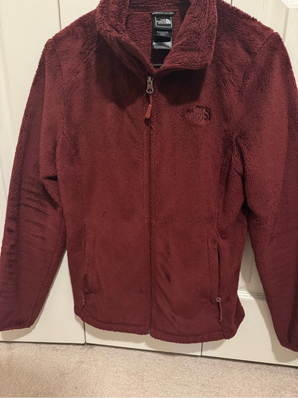 Women's fuzzy fleece jacket